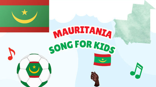Preview of Mauritania Song for Kids | Country Study Video, MP3 & Lyrics PDF