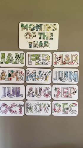 Months of the Year by Teach Colourfully | TPT