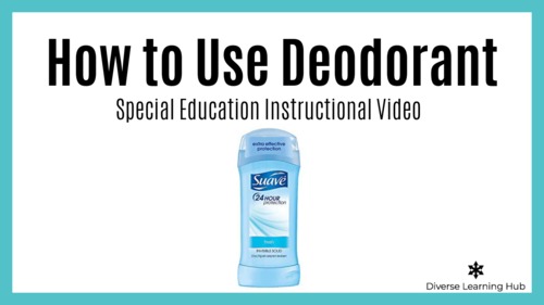 Preview of How to Use Deodorant - Special Education Distance Learning Instructional Video