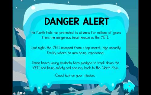 2nd - 5th Grade Winter Digital Escape Room Math Review DISTANCE LEARNING