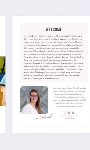 Outfit Your Classroom for AAC Learners: Digital Workbook - AAC Handbook
