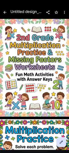 20 Pages Multiplication Practice & Missing Factors Worksheets | TPT