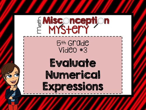 Preview of 5th Grade Math Mystery |  #3: Evaluate Numerical Expressions | DISTANCE LEARNING