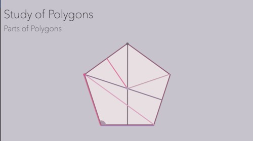 Preview of Montessori Geometry Study of Polygons: Parts of Polygons Presentation