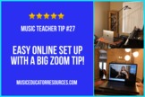 Easy Online Lesson Set Up for Distance Learning in Music