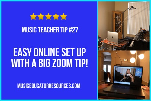 Preview of Easy Online Lesson Set Up for Distance Learning in Music