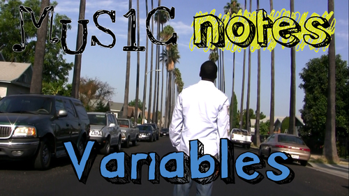 Preview of Variables Song