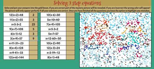 Solving Two Step Equations Positive Christmas Math Pixel Art Mystery Picture Pixel circle and oval generator for help building shapes in games such as minecraft or terraria. christmas math pixel art mystery picture