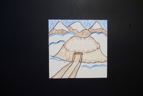 Preview of Let's Draw a Plateau Mud Pit House!   (Yukon - Rocky Mt. Indigenous Dwelling)
