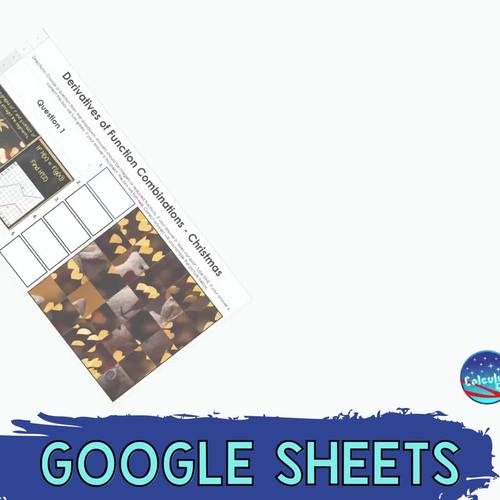 Derivatives of Function Combinations Digital Activity Google™ Sheets