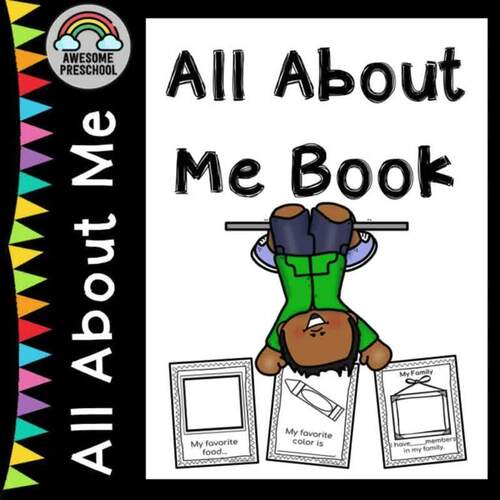 All About Me Printable Book - Back to School Activity for Preschool &amp; Pre-K