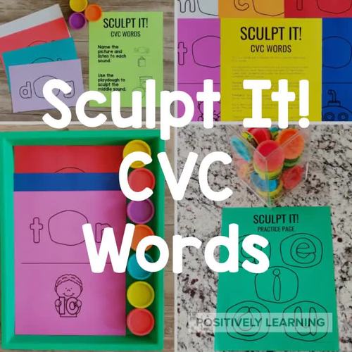 Playdough Words by Positively Learning Teachers Pay Teachers