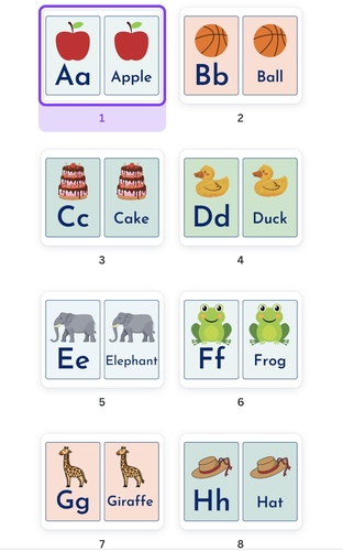 Preview of Alphabet Flash cards