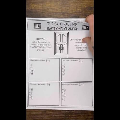 6th Grade Math Escape Room | 6th Grade Math Project | End of Year Review