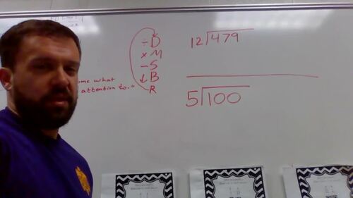 Preview of Long Division Tutorial - Standard Algorithm