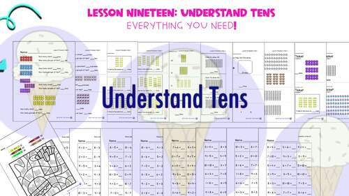 Lesson 19 First Grade: Understand Tens by The Mint Chip Teacher | TPT