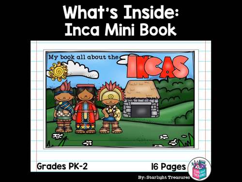 Inca Mini Book For Early Readers Ancient Civilizations Activities