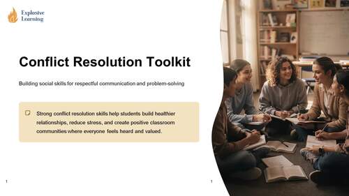 Conflict Resolution Toolkit Building social skills for | TPT