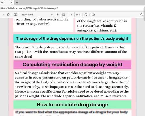 Nursing Dosage Calculations Med Math Study Guide ＆ Cheat Sheet | NCLEX Prep