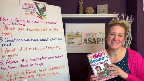 Reading response journals, reading & writing notebooks, reading comprehension