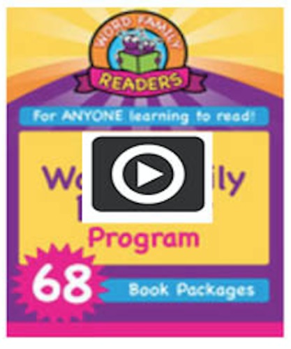Preview of Word Family Readers Printable Program