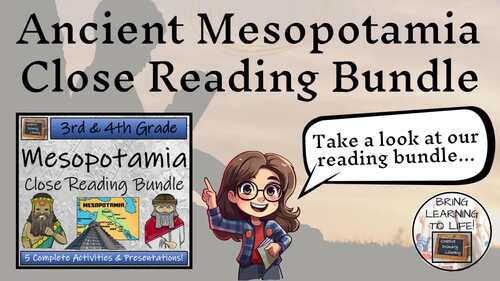 Ancient Mesopotamia Close Reading Comprehension Bundle | 3rd Grade ...