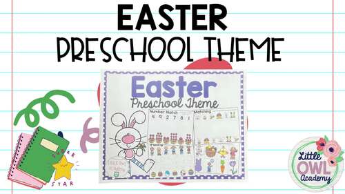 Easter Preschool Theme by Little Owl Academy | TPT