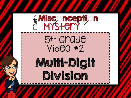 Preview of 5th Grade Math Mystery |  #2: Division | DISTANCE LEARNING