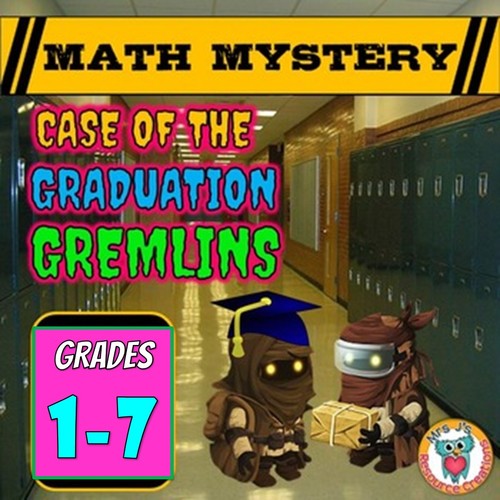 Preview of End of the Year Activity -  Math Mystery Differentiated Grade Bundle K - 7th
