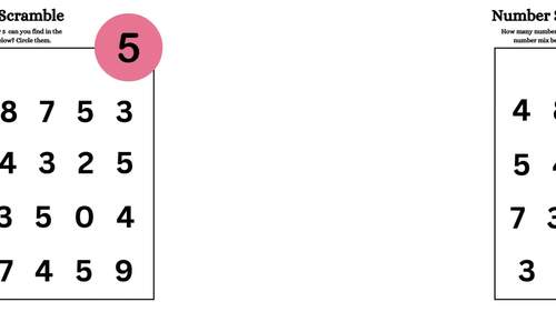 SCRAMBLE WORKSHEET / SCRAMBLE ACTIVITY by TeacherTrail Treasures