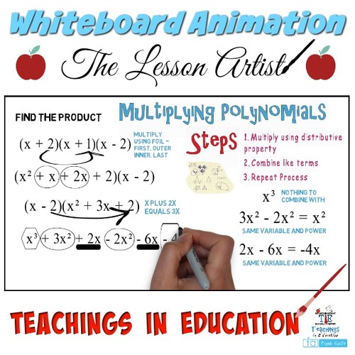 Preview of Multiplying Polynomials: Whiteboard Animation