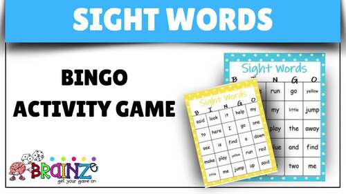 Sight Word Bingo for Kindergarten & 1st Grade | 30 Boards | Literacy ...