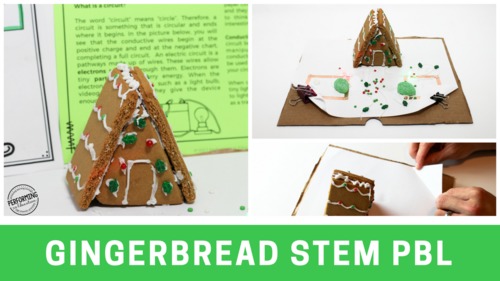 Preview of Gingerbread House STEM Paper Circuit Video (Free Circuit Directions)
