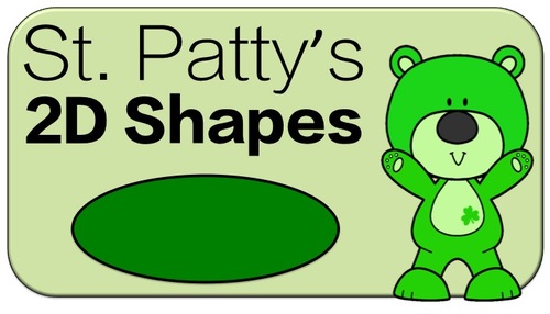 Preview of FREE St. Patrick's Day 2D Shapes: Math Game