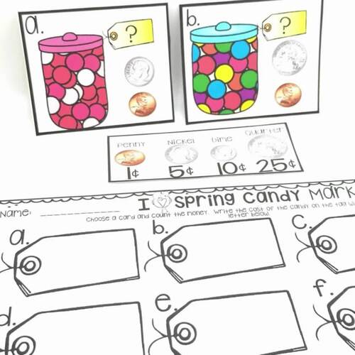 April Math and Literacy Centers {CCSS} | Spring Centers for Kindergarten