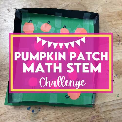 Halloween Math Pumpkin Patch Fall STEM Activity by Engaging Roots