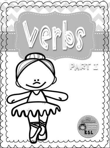 Verbs part 1 - Workbook by My Classroom Creative English Lessons ESL