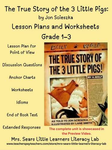 The True Story of The 3 Little Pigs by Mrs. Sears Little Learners ...