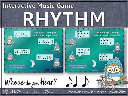 Winter Music Activity Syncopa Syncopation Interactive Rhythm Game {Whooo}