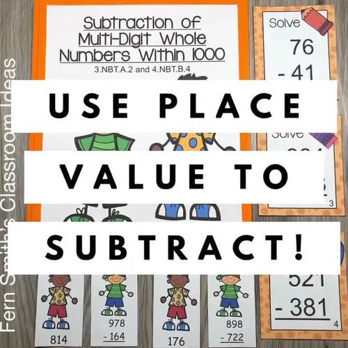 Practice and homework lesson 1 10 use place value to subtract image