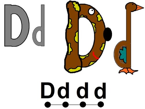 Preview of Mnemonics Phonics - Letter D