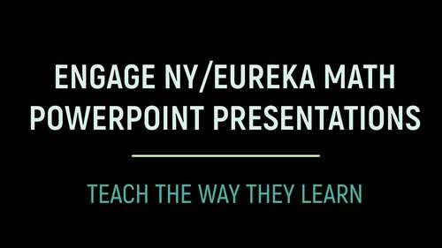 Engage NY Math PowerPoint Presentations Kindergarten Module 4 ALL LESSONS