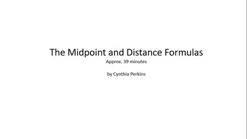 Preview of Midpoint and Distance Formulas (Algebra) Video