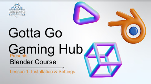 Preview of Blender 3D Modeling: Lesson 1: Installation & Settings