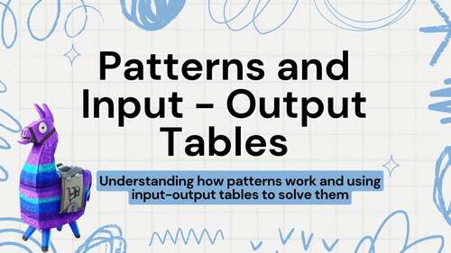 Level Up! Input-Output Table Practice + Patterns Lesson Slides | 5th ...