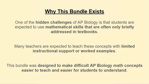 AP Biology Equations & Formula Sheet PDF Presentation Bundle| AP Bio
