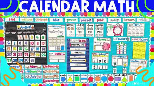 Calendar Math Bundle: Printable and Digital Calendar Math - Calendar ...