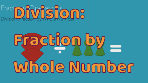 Preview of Montessori Fractions Division (Sensorial): Fraction by Whole Number Presentation