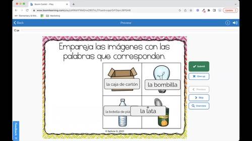 Spanish Environment and the Present Tense Boom Cards by SenoraQ | TPT