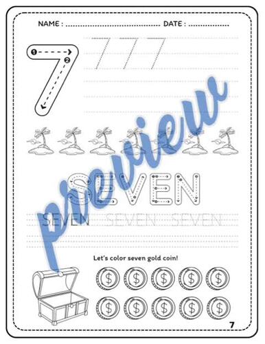 Numbers 1-20 Writing Practice | Trace, Write & Number Formation Worksheets